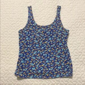 Floral Blue Women's Top